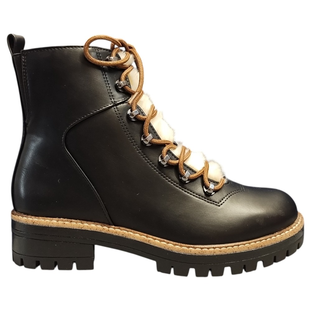 A New Day Leighton Hiking Boots‎ Womens US 8.5 Multi Sherpa Tongue Memory Foam